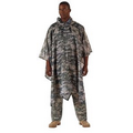 GI Type Army Digital Camouflage Military Rip-Stop Poncho